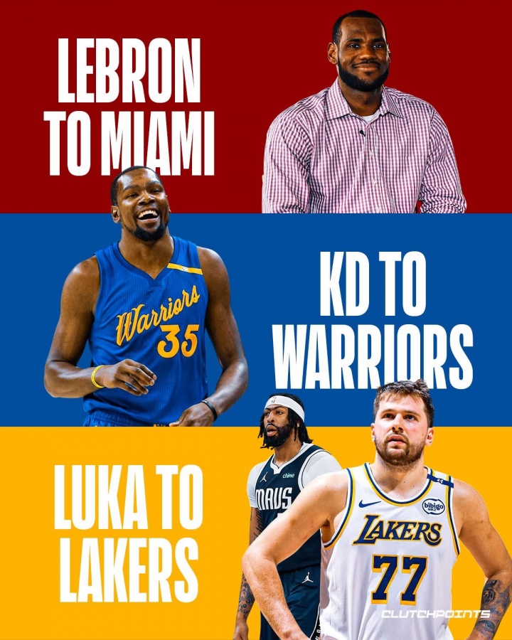 俱乐部世界杯-美媒：詹姆斯去热火 杜兰特去勇士 东眉交易 哪个对NBA影响最大？