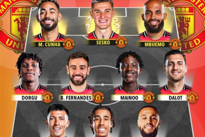 能否争冠❓曼联潜在首发：塞斯科&amp;多纳鲁马加盟 库尼亚姆贝莫在列